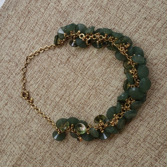 J.crew Green Lucite Necklace - Picture 1 of 9